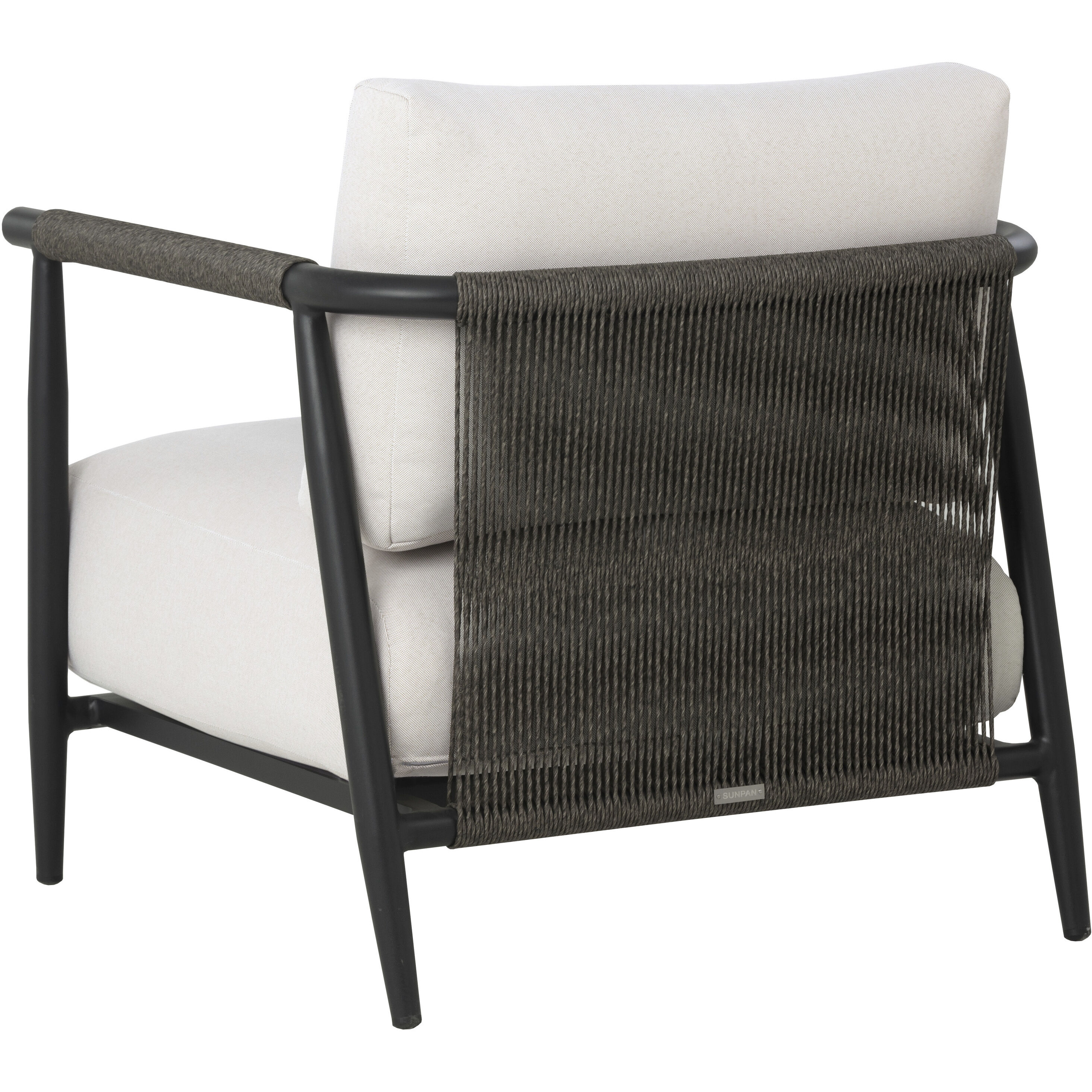 Muros Black / Palazzo Cream Outdoor Lounge Chair